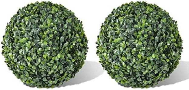 vidaXL 2X Sfera Bosso Artificiale Arredamento Giardino Pianta Finta Esterni