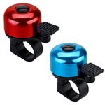 JFmall Bike Bell Bicycle Bell with Loud Crisp Clear Sound, Road and Mountain Bike Bell Adults Kids-2 pack