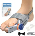 Hazxh Bunion Corrector for Women & Men, Adjustable Knob Bunion Brace Splint, Bunion Relief Orthopedic Toe Straightener with Silicone Pad Comfortable & Supportive&Anti-slip Heel Strap