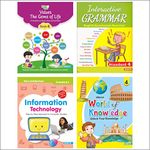 Students Practice cum Workbooks for Grade 4 (Set of 4) | Computer Book | Learning English Grammar | General Knowledge Book | Value Education Gems of Life Workbook | For Ages 9-10 Years | School Books | Combo Set | For Class 4 [Paperback] Judie George Oommen; Mrs. Carmeline Rodrigues and Mrs. Nair Vinitha Jayakumar