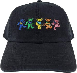 Ripple Junction Grateful Dead Dancing Bears Black Cotton Dad Hat