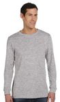 Bella Canvas Mens Jersey Long-Sleeve T-Shirt 3501 Athletic Heather Large