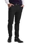 westAce Mens Chino Trousers Slim Fit Stretch Twill Casual Pants (34W / 32L, Black)