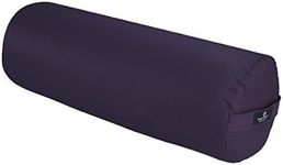 Hugger Mugger Round Yoga Bolster, BO-Round-Choice-Plum, Plum