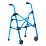 KosmoCare Premium Imported Lightweight BreEzy Folding walker | Height Adjustable Rollator Walker with wheels | Walking aids for Adult, Senior, Elderly & Handicap |