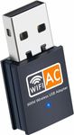 JUSTOP Wifi Dongle, AC600 802.11AC Dual Band 2.4Ghz And 5GHz Mini Wireless Network USB Wifi Adapter for PC Desktop Laptop, Support Windows 11/10/8/7/Vista/XP, Mac Os X 10.9-10.15