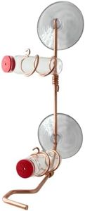 Sweet Feeders Window Hummingbird Feeder | Handcrafted Copper Hummingbird Feeder | Multiple Station | Modern Hummingbird Feeder | Copper Feeder | Home Décor | Glass Bottle | Suction Cup (Two Station)