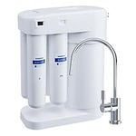 Aquaphor RO-101S Compact Reverse Osmosis Under Sink Water Filtration System. Removes viruses, bacteria, heavy metals, limescale, pesticides, active chlorine, organic compounds, and pharmaceuticals.