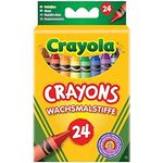 CRAYOLA Crayons, Bright Strong Colours, Multi, 24 Count (Pack of 1)