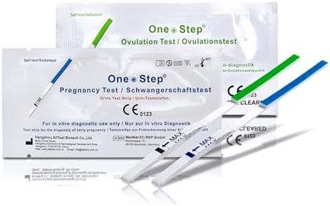 One+Step 40 x Test d'ovulation en bandelette (20mIU/ml) + 10 x Tests précoces de grossesse (10 mIU/ml)