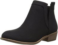 Brinley Co Women's Lynden Ankle Boot, Black, 6.5 UK