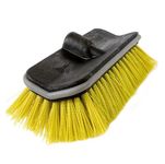 DocaPole Hard Bristle Deck Brush and Bi-Level Scrub Brush Extension Pole Attachment (11”) | Long Handle Scrub Brush and Deck Brush for Deck, House Siding, Brick, Concrete and More (Pole Not Included)