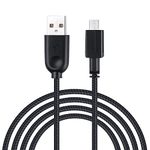 6.2ft USB Charge Cable & USB Micro Wire Data line Cord/Charging Cable Compatible for Alienware Wired/Wireless Gaming Mouse AW610M 610m Mouse mice (Black)