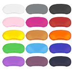 Dreamtop 15 Pack Multicolor Eye Shade Cover Eye Mask Sleeping Blindfold with Nose Pad Colour Blindfold Travel Eye Blinder Sleeping Eye Cover for Travel Sleep Women Men Kids, 15 Colors