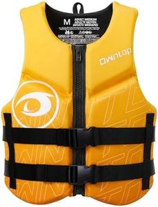 Owntop Swim Vest Adult Water Sport Vest Neoprene Floaties for Swimming, Boating, Kayaking, Fishing | Adjustable Zipper Dual Buckle Foldable Kayak Vest Jacket