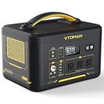 VTOMAN 1500X Portable Power Station 1500W, 828Wh LiFePO4 Battery Powered Generator with Capacity Expandable, 1500W Constant-Power Battery Station with Dual 100W PD Type-C & Regulated 12V/10A DC