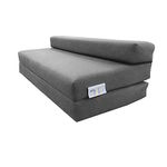 MyLayabout Double | 2 Seater | Kids Z Bed/Sofa bed/Fold up bed | Available in 10 colours (Grey)