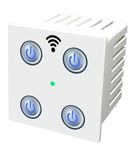 Smarteefi 4 Port WiFi Smart Switch, Modular, Voice/App/Manual Control, Scheduling, Countdown Timer, Compatible with Alexa & Google Home, 2 YEAR WARRANTY (4 Port)