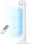 DREO Tower Fan for Bedroom, 25ft/s Velocity Quiet Floor Fan, 90° Oscillating Fans for Indoors with 4 Speeds, 4 Modes, 8H Timer, Standing Fans, Bladeless Fan, White, Nomad One (DR-HTF007)
