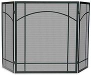 Uniflame 3 Fold Black Wrought Iron Mission Screen