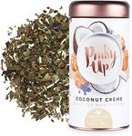 Pinky Up Coconut Crème Loose Leaf Tea | White Tea, 15-30 mg Caffeine Per Serving, Naturally Calorie & Gluten Free | 2.8 Ounce Tin, 25 Servings