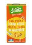 GoGo Quinoa Lentil Pasta & Vegan Cheese, 156g, Non-GMO | Gluten-Free & Wheat-Free | Vegan | 17g of Protein | Excellent Source of B12 | Made in Canada with Organic Ingredients | 12 Boxes