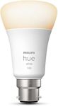 Philips Hue White Single Smart Bulb LED [B22 Bayonet Cap] - 1100 Lumens (75W equivalent). Works with Alexa, Google Assistant and Apple Homekit