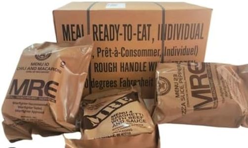 NBSurplus MRE (Meal Ready to Eat) with 2023,2024,2025,2026,2027 Inspection Dates US Meals Ready to Eat Military MRE (3-Pack) with Heater.