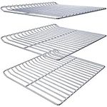 Hisencn Cooking Grate Replacement Parts for Masterbuilt Electric Smoker 30 Inch, 14.6" x 12.2", Stainless Steel Grids Masterbuilt MB20071117 Smoker grates Replacement, 3 Pack