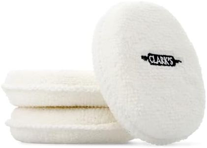 CLARK'S Buffing Pads for Cutting Boards (3 Pack) - Finishing Pads for Applying and Buffing Wax on Wood Surfaces, Boards and Countertops - Cutting Board Oil or Wax Applicator Pad - 3.5in Diameter