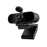 Smilodon 1080P HD Webcam, Pro, with 110° Wide Angle, Privacy Cover, Microphone, Tripod, for Conferencing, Live Streaming, Recording, Compatible with Skype/Zoom/YouTube/Teams