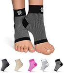 PLANTAR FASCIITIS COMPRESSION SOCKS / SLEEVES for men and women - Premium foot and ankle support to relieve pain, improve circulation and heal your feet, arches and heels - 1 Black Pair - Medium