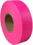 GSA Flagging Tape, 75 m Length x 25 mm Width, Pink