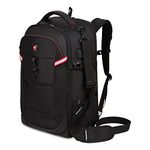 SwissGear Hybrid, Black, 21.5-Inch, Hybrid Travel Laptop Backpack