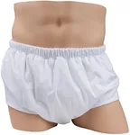 Adult All in One Pull-On Cloth Diaper by LeakMaster - Sewn-On Waterproof Outer Layer. 8 Total Interior Layers of Absorbency. Secure Incontinence Protection. (Large 30-36-Inch Waist)