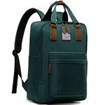 Laptop Backpack for Man/Women,VASCHY 15.6 Inch Water Resistant College School Backpack Bookbag Casual Daypack for Teacher/Teen Girls/Business/Travel Green