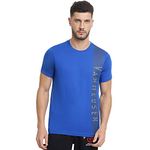 Van Heusen Men Athleisure Ultra Soft T-Shirt - Crew Neck, Short Sleeve_60044_Lapis Blue_M