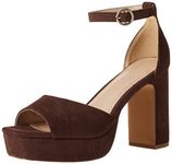 The Drop Women's Hamalie Platform Sandal, Coffee Bean, 6 UK