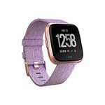 Fitbit Versa Special Edition Smartwatch, Lavender Woven, One Size (S & L Bands Included)