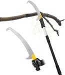 BlumeTrec 14.5FT Pole Saw with Adjustable Length for Tree Trimming, Lightweight Manual Pruning Saw with Mn Steel Blade, Long Extension Branch Cutter Pole Pruner for Yard, Garden, Patio, Forestry Use
