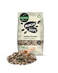 Munchy Seeds Lightly Toasted 7 Seed Mix, Pumpkin Seeds, Sunflower Seeds, Hulled Hemp, Chia, Rapeseed, Brown Linseed (Flax) & Golden Linseed, Seeds for Baking, Breakfast Cereals & Granola 500g, White