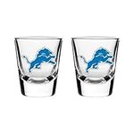 The Sports Vault by Inglasco NFL Detroit Lions Shot Glass, 2-Pack