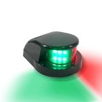 Bhanboth Boat Navigation Lights,Red and Green Boat Lights Waterproof,Marine LED Lights,Bow Lights Nav Lights for Boats Pontoon Kayak Skiff Jon Small boats (Black)