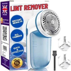 Lint Remover, Bobble Remover for Clothes with Free Extra Blade, Electric Fabric Shaver Debobbler Clothes GC20060 with Powerful Motor, Debobbler Clothes Shaver