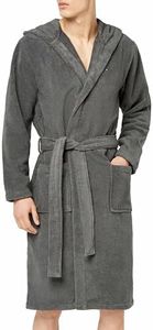 Tommy Hilfiger Men Bathrobe Towelling, Green (Magnet), M