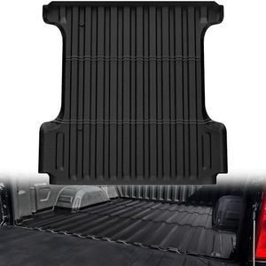 oEdRo Truck Bed Mat Fit for 2019-2024 2025 Ram 1500 Bed Liner (5.7 FT / 67.4" Bed), TPE All Weather 2025 Ram 1500 5.7FT Heavy Duty Pickup Bed Liner Accessories, Black