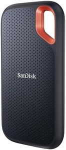 SanDisk SDSSDE61-2T00-G25 Extreme 2TB Portable NVMe SSD, USB-C, up to 1050MB/s Read and 1000MB/s Write Speed, Water and dust-Resistant, Works with PC, PS4, and Xbox X