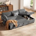 HOMRELEXA Corner Sofa Bed, Corduroy