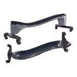 Fiddlerman Light Carbon Fiber Look Shoulder Rest 4/4 Foam Padding For Comfort With Slight Height Adjustable Feet (Carbon Fiber Look)