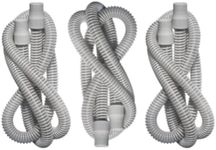 3pk Sunset 6Ft CPAP Tubing 19mm ID with 22mm Cuffs Gray (TUB06)